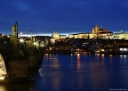 Noční Praha - Karlův most a Hradčany | fotografie