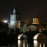 Noční Praha - Staroměstská mostecká věž | fotografie